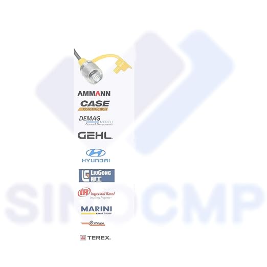 SINOCMP Hydraulic Pressure Test Coupling Kit with 3 Pressure Gauge, 3 Hoses and 6 Couplings, Hydraulic Gauge Set for Excavator Construction Machinery