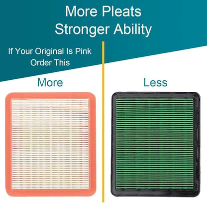 17211-Z8B-901 Air Filter, 4 Pack HRX217 Air Filter for Honda GCV160LA1 GCV190LA Engine Harmony II HRR216 HRR216K9VKAA HRS216 HRN216 Walk Behind Mower
