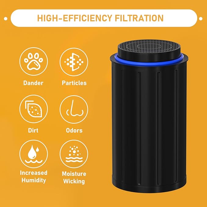 FC-50 Replacement Filters Compatible with Vitamix FoodCycler FC-50 and and FC-30 models, with Activated carbon filters, Pack of 6