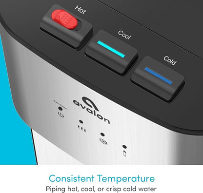 Avalon Self Cleaning Bottleless Water Cooler Water Dispenser - 3 Temperature Settings - Hot, Cold & Room Water, Durable Stainless Steel Cabinet, NSF Certified Filter- UL Listed
