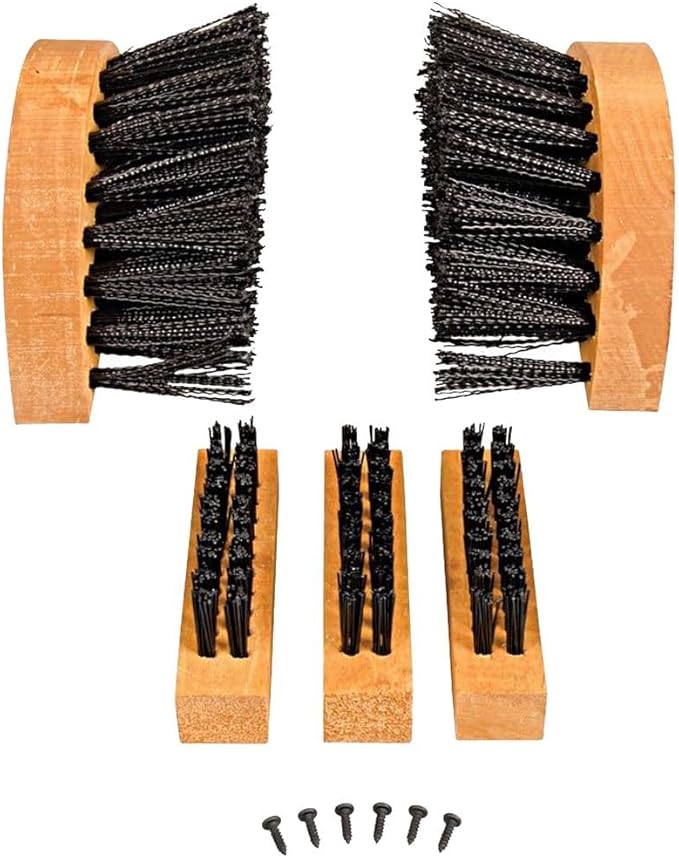 Scrusher Deluxe Boot Cleaner Replacement Brush Set - Five Pieces Boot Brush Kit