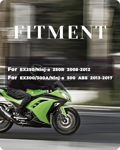 Motorcycle Air Filters Cartridge Intake Cleaner for Ninj.a EX250/250R, EX300/300 ABS/300A, Z300 2008-2017 Street Bike Motorbike