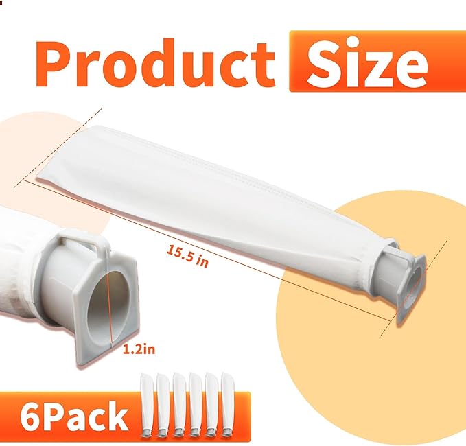 6-Pack MicroFilter fit for SEBO Auto-X S | Replacement Vacuum Filters for Windsor Sensor S12/S15/XP/SR & Essential G1 G2 Upright Vacuums |Replacement for Part#5301 5036ER Micro Hygiene Filter