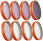 Osmo Action 6 Filter,Lens Filter Set for DJI Osmo Action 6 Camera,Waterproof, Oil-Resistant, Easy to Install (Star+CPL+ND8 16 32 64+Night+Black Mist 1/4)