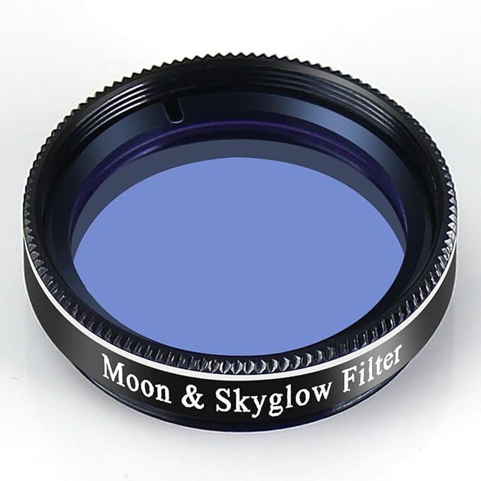 Telescope 1.25" Moon & Sky-Glow Filter for Celestron, Orion, Sky-Watcher, Meade, William and Any Brands Models (1.25 inch, Moon)