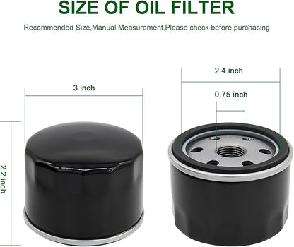 492932S Oil Filter Fits for Briggs & Stratton John Deere 492932 492056 695396 795890 696854 492932B Compatible with Kawasaki 49065 7007 Kohler 12505001 Tecumseh 36563 Lawn Mower Oil Filter