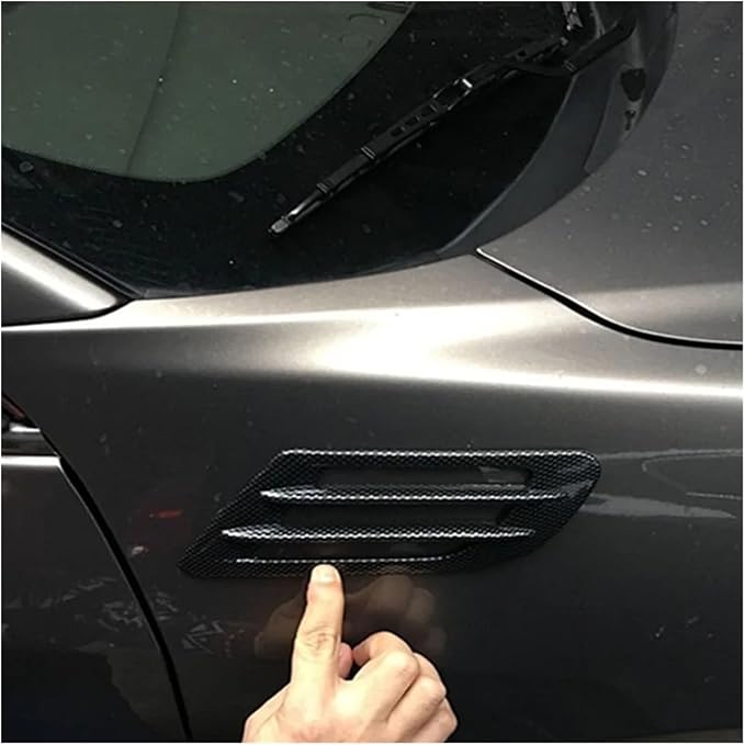 Universal Car Hood Scoop Air Intake Vent Cover Compatible With Golf 4 5 6 7 Compatible For Mazda CX5 Compatible For BMW F10 F30 E90(Carbon look)