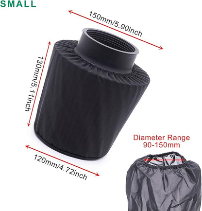Performance Air Filter Cover Waterproof Universal Fit for Performance Air Intake Filter, Dustproof Protection Cover of High-Flow Cone Air Intake Filter