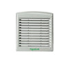 Schneider Electric NSYCAG125LPF Outlet Grilles for Electrical Boxes and Enclosures for Commercial and Industrial Use, Includes G2 Filter, Fits 125 x 125 mm Cutouts