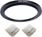 58mm Lens to 67mm Camera Lens Adapter 58mm to 67mm Step Up Ring Adapter Ring for All Brands of UV ND CPL, with Premium Lens Wiping Cloth 2 Pack (58mm-67mm)