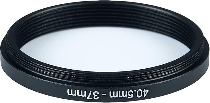 40.5mm to 37mm Step-Down Ring Filter Adapter for All Brands UV ND CPL Metal Ring Step-Down Rings Adapter Filter (40.5mm-37mm)