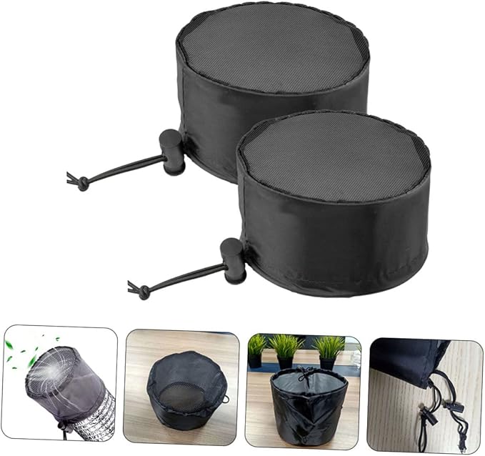 BESPORTBLE 2pcs Grow Tent Accessories Vent Filter Grow Tents Air Duct Filter Cover for Plant Vent Fan