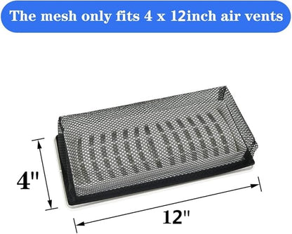 4"x12" Floor Register Trap Covers Screen Air Vent Filters for Home Floor Register Trap Floor Air Vent Screen Covers - 5 Pack