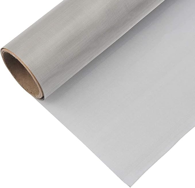 Hardware Cloth 304 Stainless Steel Insect Screen Mesh, 120 Mesh Air Vent Mesh Metal Woven Wire Mesh for Vent, Filter, Window & Garden(1x15m)