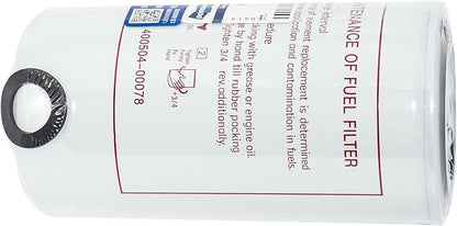 Fuel Filter 400504-00078 65.12503-5026 Compatible for Doosan DX210W DX150/200/215/260LC-9C DL160 DL200 DL25 40050400078 65.125035026