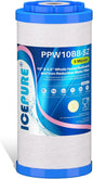 ICEPURE 5 Micron 10"x4.5" PPW10BB-SZ String Wound Water Sediment Filter Replacement for Whole House Filtration System, Compatible With Iron Reducing Filter For Well Water, 1Pack