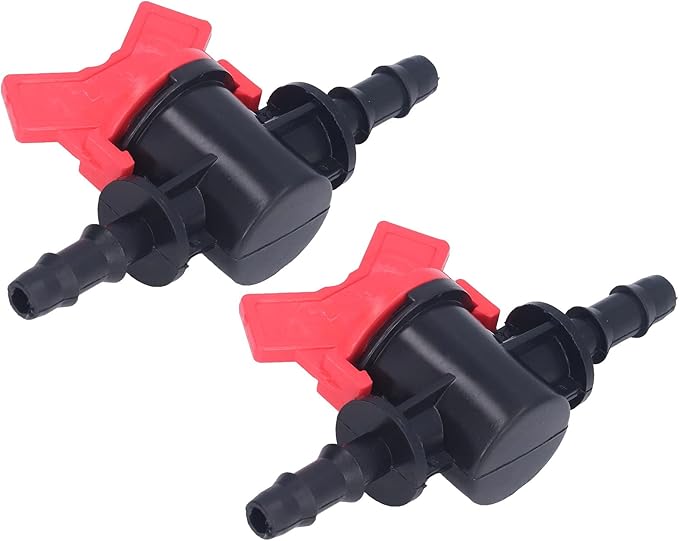 Regulator ABS Plastic Liquid Control Stop Valve for Domestic Water Pumps Solar Water Heaters Construction Sites 2PCS Straight Through Valve (8MM regulator)