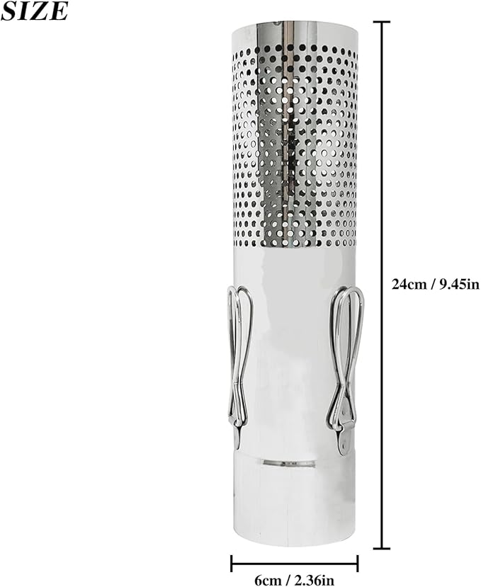 SoloWilder Wood Stove Pipe 2.36" Spark Arrestor Stovepipe Rain Cap Stainless Steel Chimney Tube Filter Screen