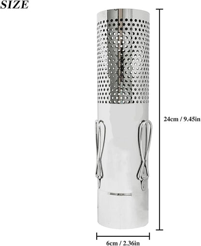 SoloWilder Wood Stove Pipe 2.36" Spark Arrestor Stovepipe Rain Cap Stainless Steel Chimney Tube Filter Screen
