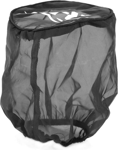 Filter Wrap Universal Air Filter Cover Dustproof for High Air Intake Filters Dust Cloth Black (small)