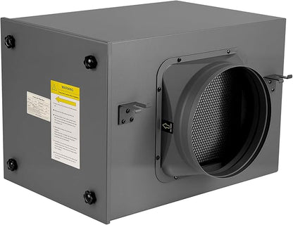 Inline Filter Box 8", 3-Layer Air Filtration Box with High Efficacy HEPA and Carbon Filter, Box Fan Filter for 8 Inch Inline Duct Fan for Whole House and HVAC Ventilation Systems