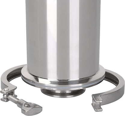 DERNORD 2 Inch Tri-Clamp Filter - SS304 Sanitary Fittings Inline Straight Strainer with 60 Mesh Stainless Screen