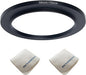 58mm Lens to 72mm Camera Lens Adapter 58mm to 72mm Step Up Ring Adapter Ring for All Brands of UV ND CPL, with Premium Lens Wiping Cloth 2 Pack (58mm-72mm)