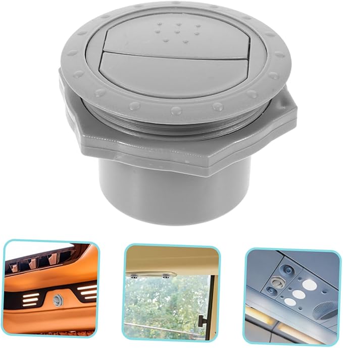 Cabilock 2pcs Air Conditioning Outlet Small Vent Return Adjustable Air Vent Louver Spherical Air Vent Greenhouse Vent Round Vent Foundation Vents Vinyl Soffit Attic Vent Plastic