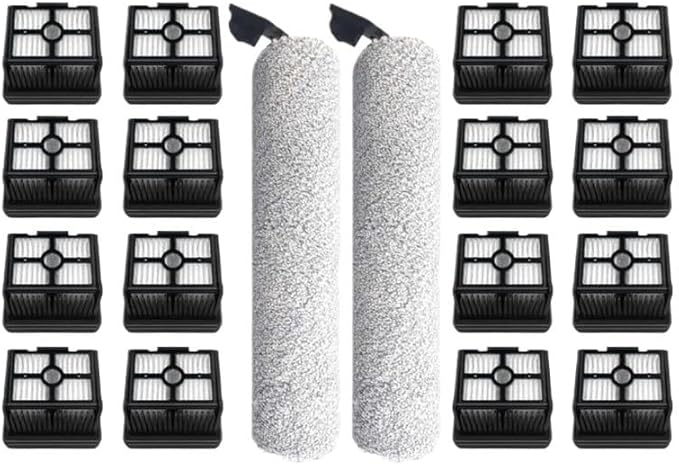 Scrubber Wiper Filter Soft Brush Wet and Dry Vacuum Cleaner Spare Part，Compatible for Dreame， M13 / H13 Accessories(Set C)