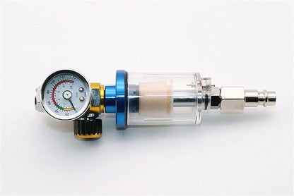 M5RU Sand Blaster Gun Kit Spray Gun Air Regulator Gauge+in-line Water Trap Filter Tool+EU Adapter Pneumatic Spray Gun Accessories