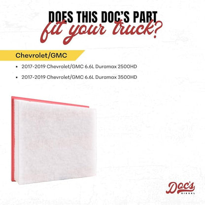 Doc's Diesel Engine Air Filter DPA10660 | Compatible with Chevrolet/GMC 6.6L Duramax 2500HD, 3500HD 2017-2019 | Replaces A3231C