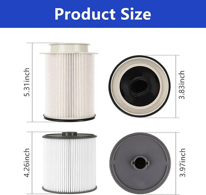68436631AA and 68157291AA Fuel Filter Water Separator with Seals - Replacement for 2019-2024 Dodge Ram 2500 3500 4500 5500 6.7L Cummins Diesel
