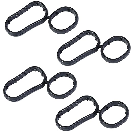 4-Pack 26345-3LAA0 Oil Filter Housing Gasket, Compatible with 2018-2020 Kia, Telluride 2020-2024 3.8L, Hyundai Genesis Palisade 3.8L Engine.Replaces 26345-3LAA0