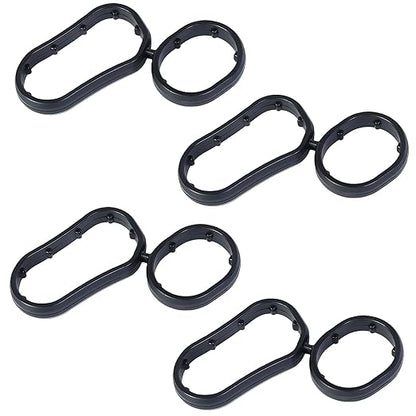 4-Pack 26345-3LAA0 Oil Filter Housing Gasket, Compatible with 2018-2020 Kia, Telluride 2020-2024 3.8L, Hyundai Genesis Palisade 3.8L Engine.Replaces 26345-3LAA0