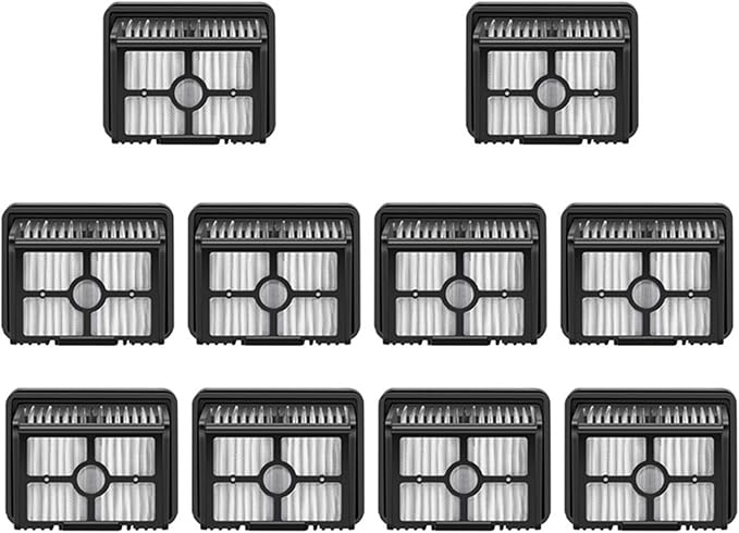 HEPA Filters Kit For Dreame H40 Pro H40 Ultra H40 Steam H40 Station Vacuum Cleaner Floor Scrubber Replacement Parts Accessories stability(10pcs Set)