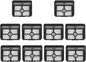 HEPA Filters Kit For Dreame H40 Pro H40 Ultra H40 Steam H40 Station Vacuum Cleaner Floor Scrubber Replacement Parts Accessories stability(10pcs Set)