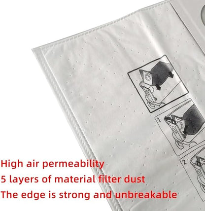 500438 Filter Bag for SC FIS-CT SYS/5 26L and 36L Vacuum Cleaners, for CT36/26 Models, Fiber Cloth Dust Bag for Dry Grinder Vacuums(CT36)