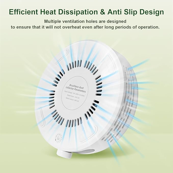 Nail Dust Collector,Compact & Quiet Manicure Vacuum with 2 Filters & Dust Brush for Acrylic Nail Filing,Polishing & Nail Dust Removal,Ideal for Home Salon & Mobile Nail Techs