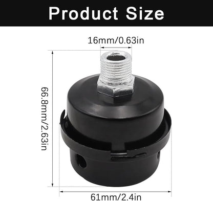2 pcs 1/4" Thread Air Compressor Silencer,Air Compressor Intake Filter Sound Muffler Accessories 13mm for generators,blowers, exhaust ports