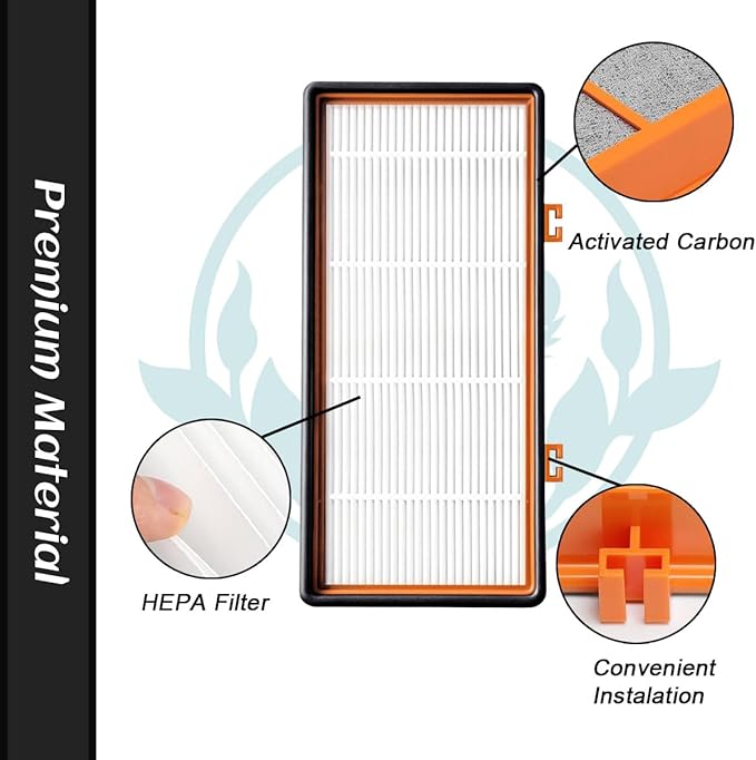 NKA AER.1 HAPF30AS for Holmes Air Purifier 3-in-1 Smoke Grabber HEPA Activated Carbon Filter Replacement Compatible with Smoke Grabber AER.1 HAPF30AS-U4R Air Purifier - 10" x 4.6" x 1.38", 1 Pack