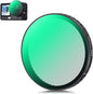 K&F CONCEPT Snap On CPL Filter Compatible with DJI Osmo Action 6, Circular Polarizers Filters, HD Optical Glass with Multi-Coated Anti-Glare Reduce Reflections Action Camera Accessories