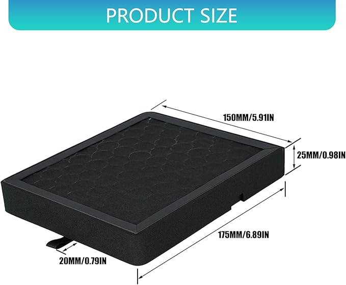 Activating Carbon Air Filter Cartridge Suitable for H2S/H2C Easy Installation 3D Printer Part Replacement Printing Carbon Air Filter