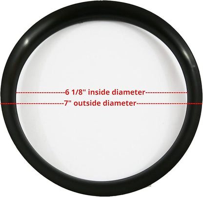 6 Dry Filter For Shop Vac with 2 Mounting Ring, 17.5" Inch Paper Reusable Dry Disc Filter Compatible with Shop Vac, Ridgid, Craftsman and Other Similar Wet Dry Vacuum Cleaners
