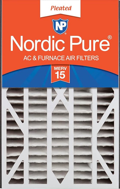 Nordic Pure 16x25x3 (Actual Size: 15 13/16 x 24 5/16 x 3) MERV 15 Trion Air Bear Cub Replacement 266649-101 Air Filter 1 Pack