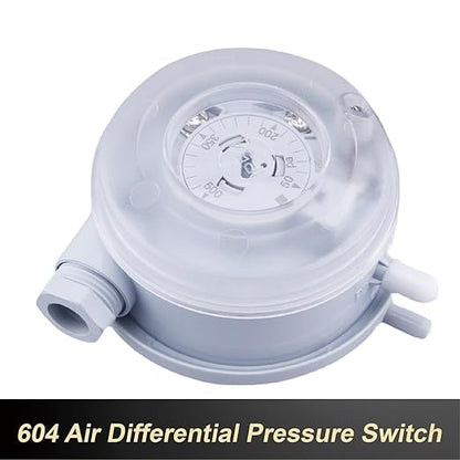 1pcs 604 Micro Differential Pressure Switch - 20-1000Pa Adjustable Air & Gas Sensor for HVAC Systems, Ventilation, Filter, Duct Alarm Use(20-300pa)
