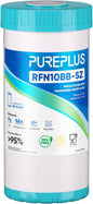 PUREPLUS 10" x 4.5" RFN10BB-SZ Whole House Iron & Manganese Reduce Water Filter Replacement Cartridge, 1 Pack