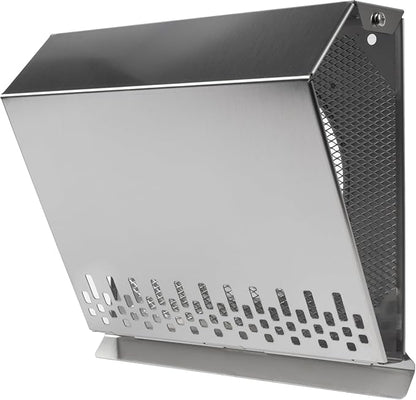 Vent Systems 6" Inch Air Supply Vent Cover with Rubber Gasket - Stainless Steel - Robust Weatherproof Outdoor Air Intake Box - Duct or Surface Mounting - Rain and Snow Protection