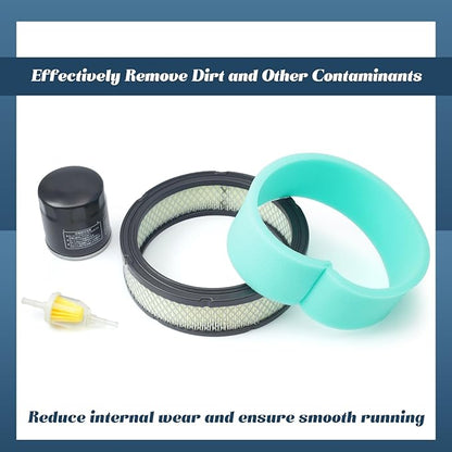 AM106953 Engine Maintenance Filter Kit Replacement for John Deere 316 318 420 Tractors for Onan B43 P216 P220 16-20 HP, Replace 140-2628 140-1228 AM116304 AM101207 140-1496