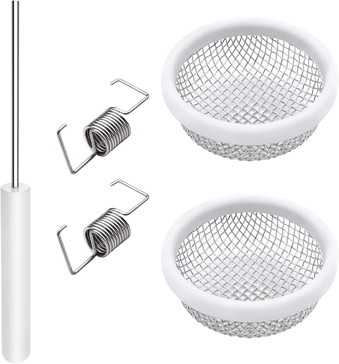 SVNR Stainless Steel Mesh Bug Screen for RV/Campers/Trailers - Furnace Vent Cover Screens - Included Installation Tool (2 Pack)