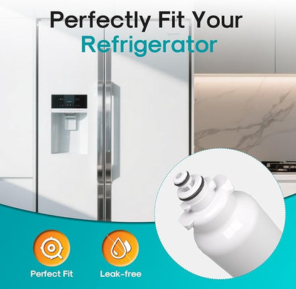 ICEPURE PRO ADQ73613401 NSF401&473&53&42 Certified Refrigerator Water Filter Compatible with LG LT800P, LT800PC, Kenmore 9490, ADQ736134 ADQ73613402 ADQ75795104 LSXS26326S LMXC23746S LMXC23746D, 2PACK